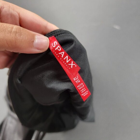 Spanx Faux Leather Leggings 2437Q Black Women’s XL Petite Career Grunge Classic - Picture 5 of 10